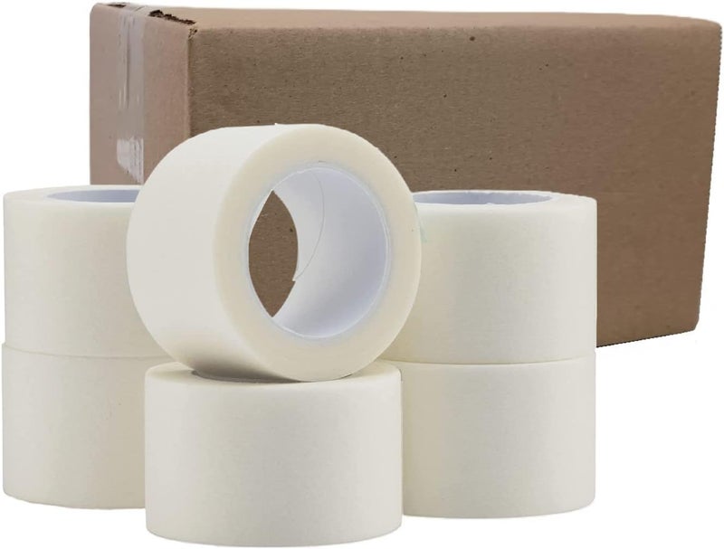 Vakly Paper Medical First Aid Tape 1" x 10 Yards [Pack of 24 Rolls] Lightweight Breathable Microporous Self Adhesive Latex Free Hypoallergenic Bandage and Wound Dressing Tape - Image 1